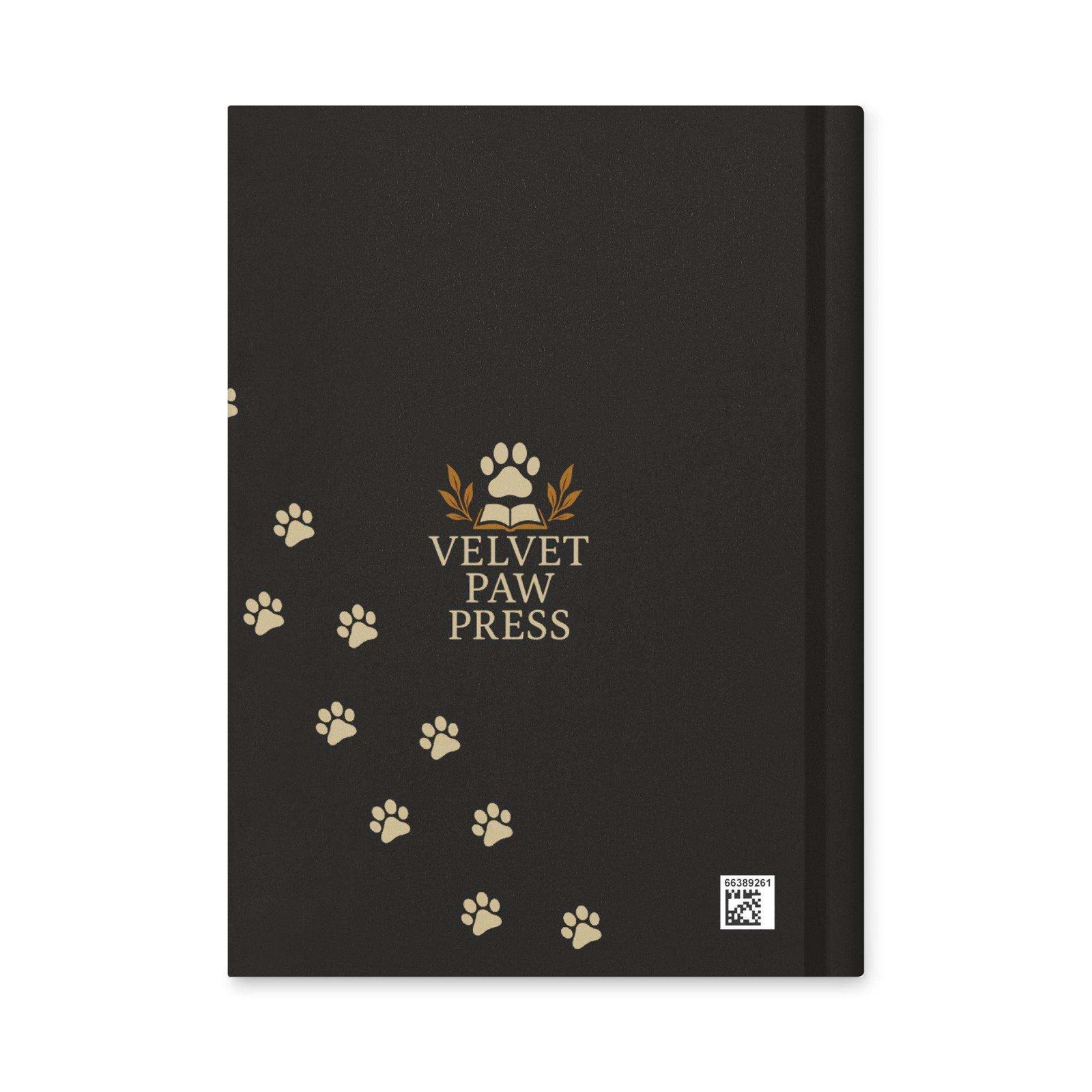 "Paws & Reflect" Hardcover Journal | Dark Academia Cat Lover Notebook A5 - Image 5