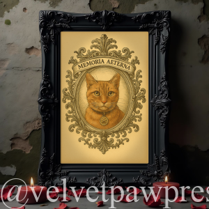 Memoria Aeterna – Custom Victorian Pet Memorial Portrait | Gothic Tribute Artwork