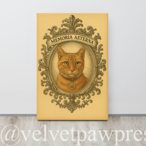 Memoria Aeterna – Custom Victorian Pet Memorial Portrait | Gothic Tribute Artwork