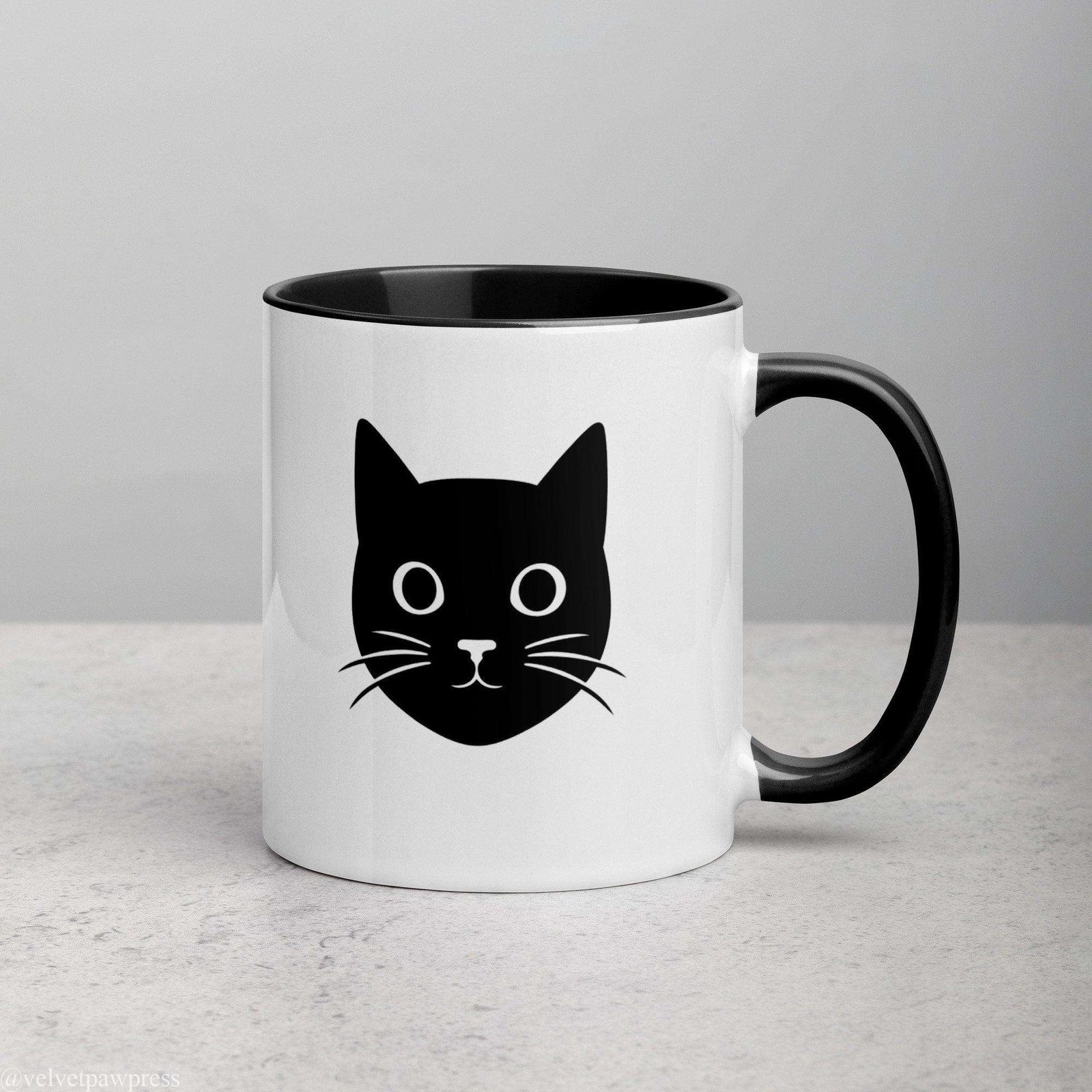 Cat Silhouette Coffee Mug | Gothic Paw Print Design - Image 7