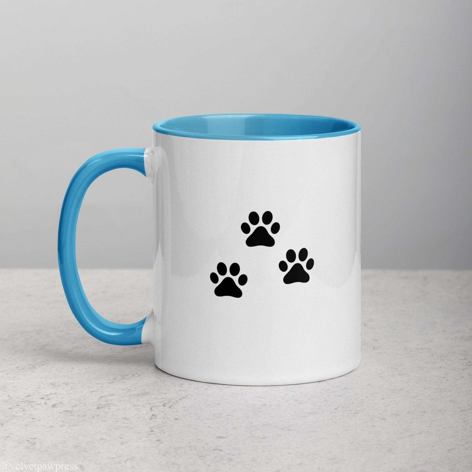 Cat Silhouette Coffee Mug | Gothic Paw Print Design - Image 12