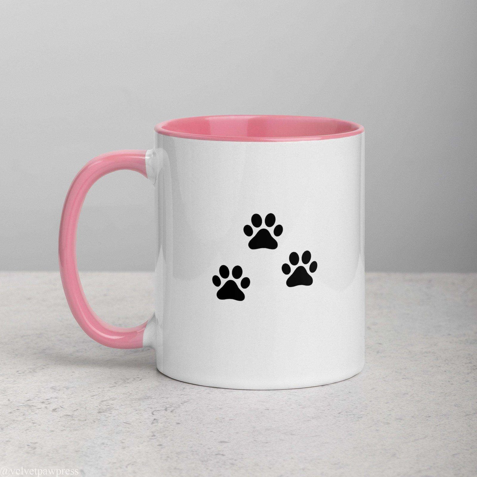 Cat Silhouette Coffee Mug | Gothic Paw Print Design - Image 14