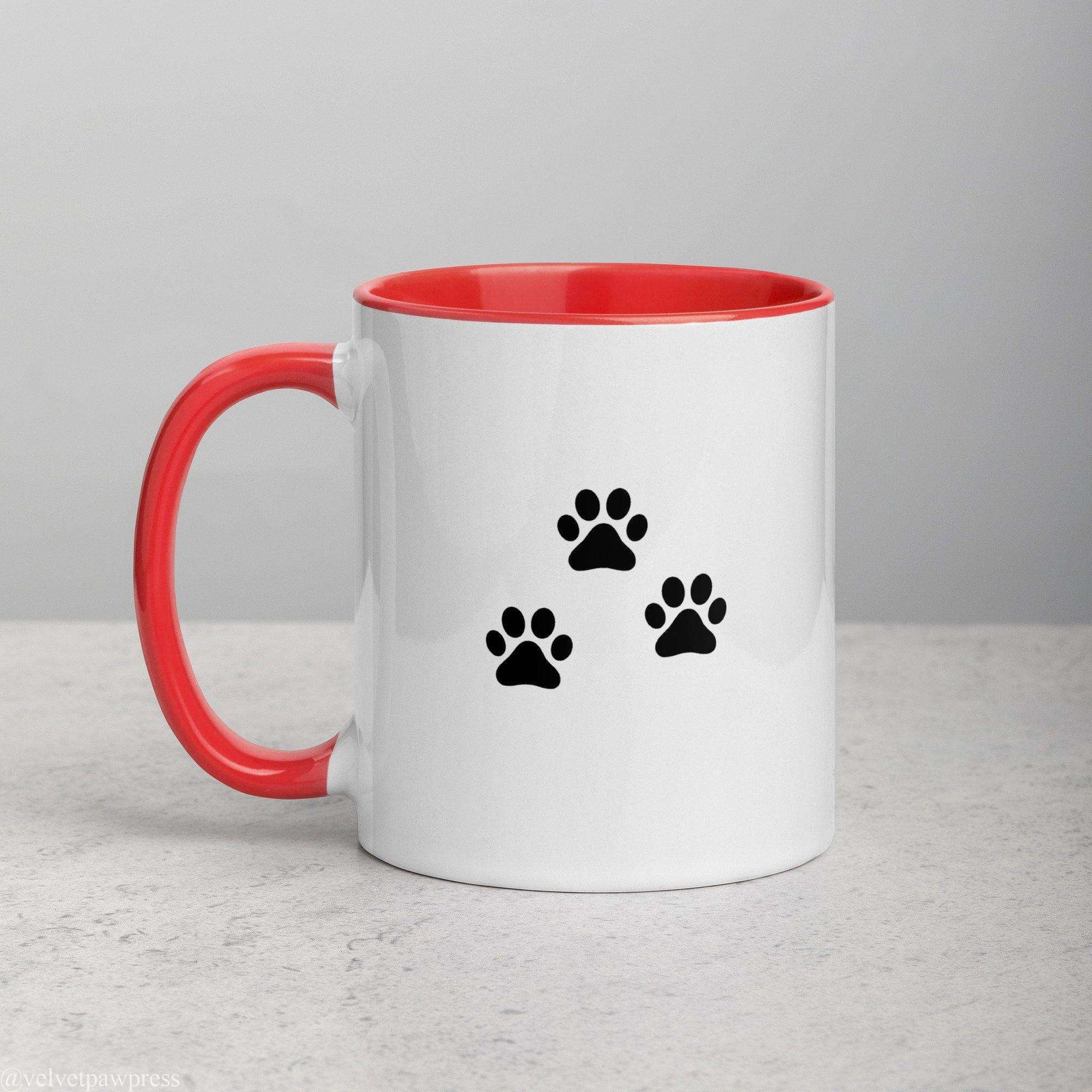 Cat Silhouette Coffee Mug | Gothic Paw Print Design - Image 10