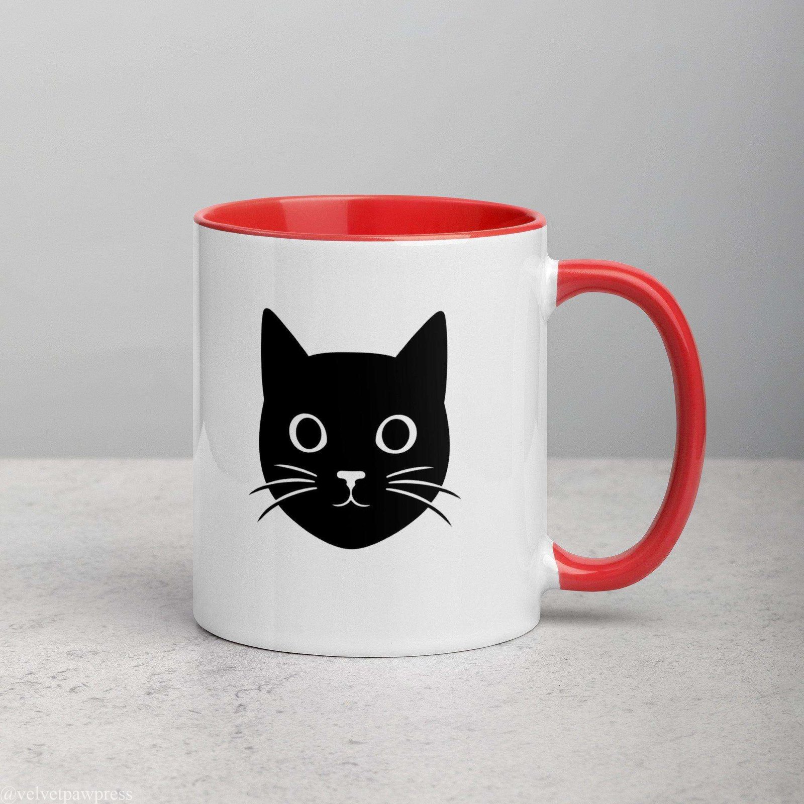 Cat Silhouette Coffee Mug | Gothic Paw Print Design - Image 9