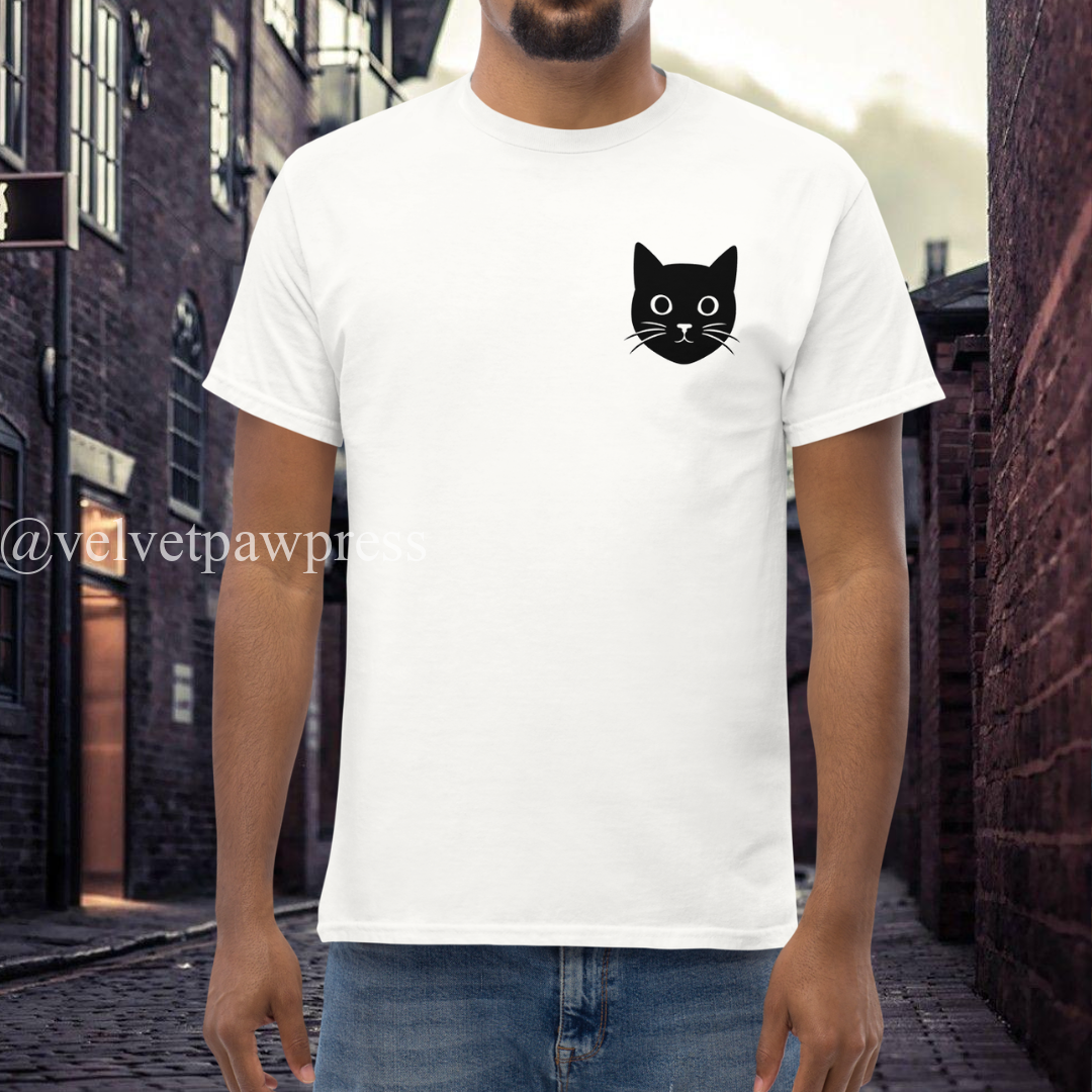 Velvet Paw Press Signature Tee | Cat Icon & Spine Paw Prints | Velvet Paw Press - Image 5
